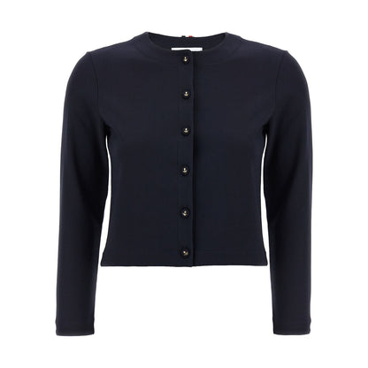 Thom Browne Blue Viscose Cardigan
