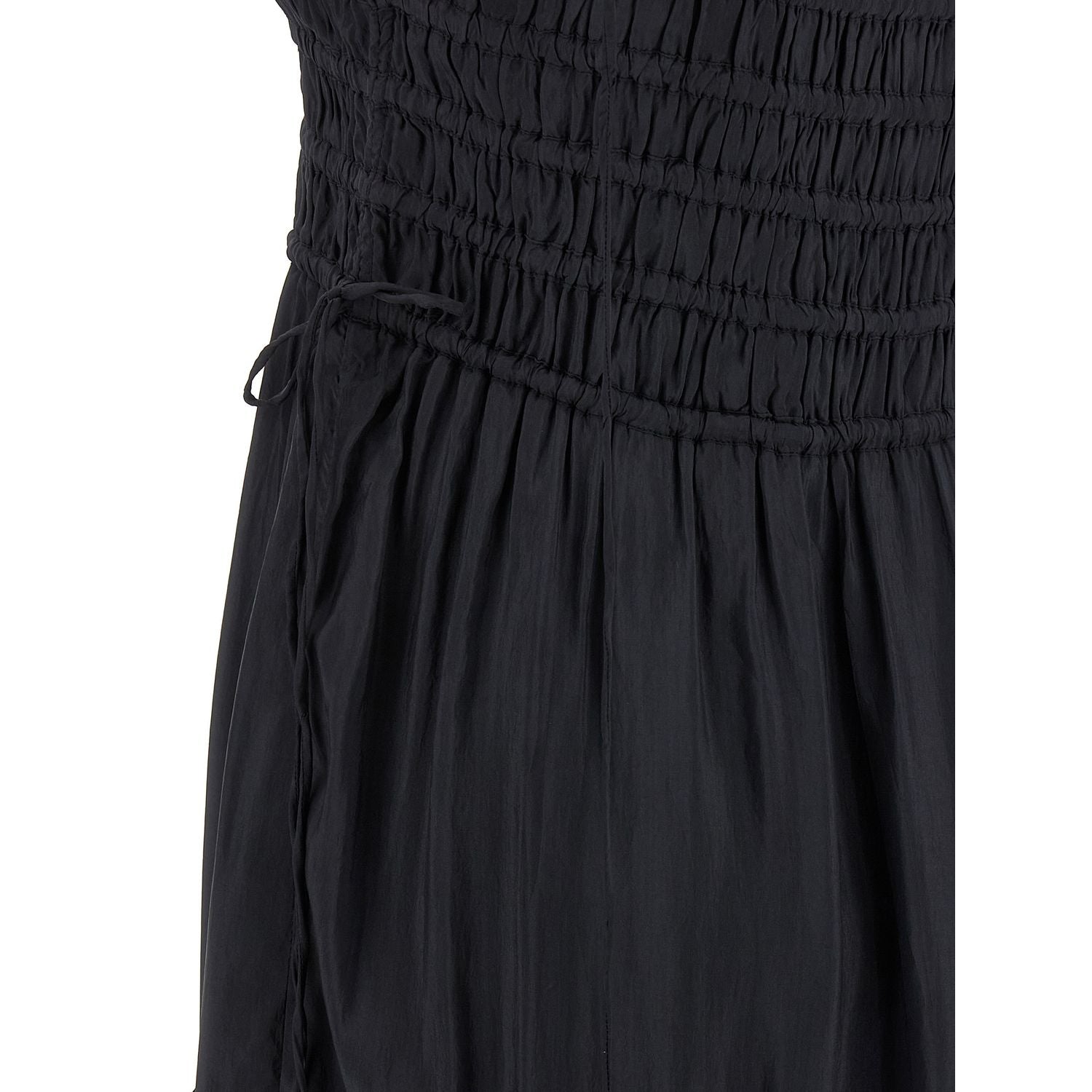 Ganni Gray Viscose Long Dress