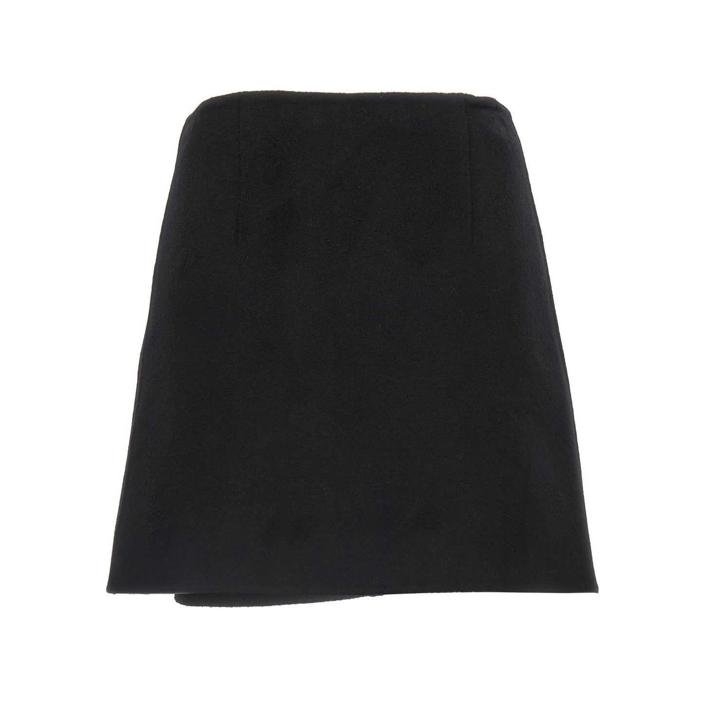 Ermanno Scervino Black Virgin Wool Long Skirt