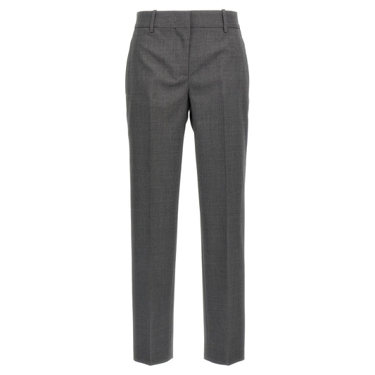 Ermanno Scervino Gray Virgin Wool Dress Pants