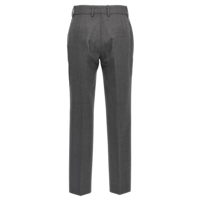 Ermanno Scervino Gray Virgin Wool Dress Pants