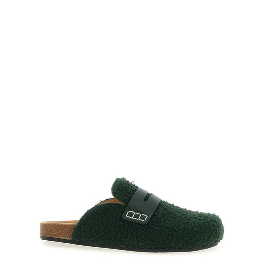 J.W.Anderson Bicolor Virgin Wool Slip-On Loafers