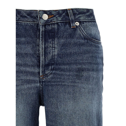 A.P.C. Blue Cotton Jeans Denim