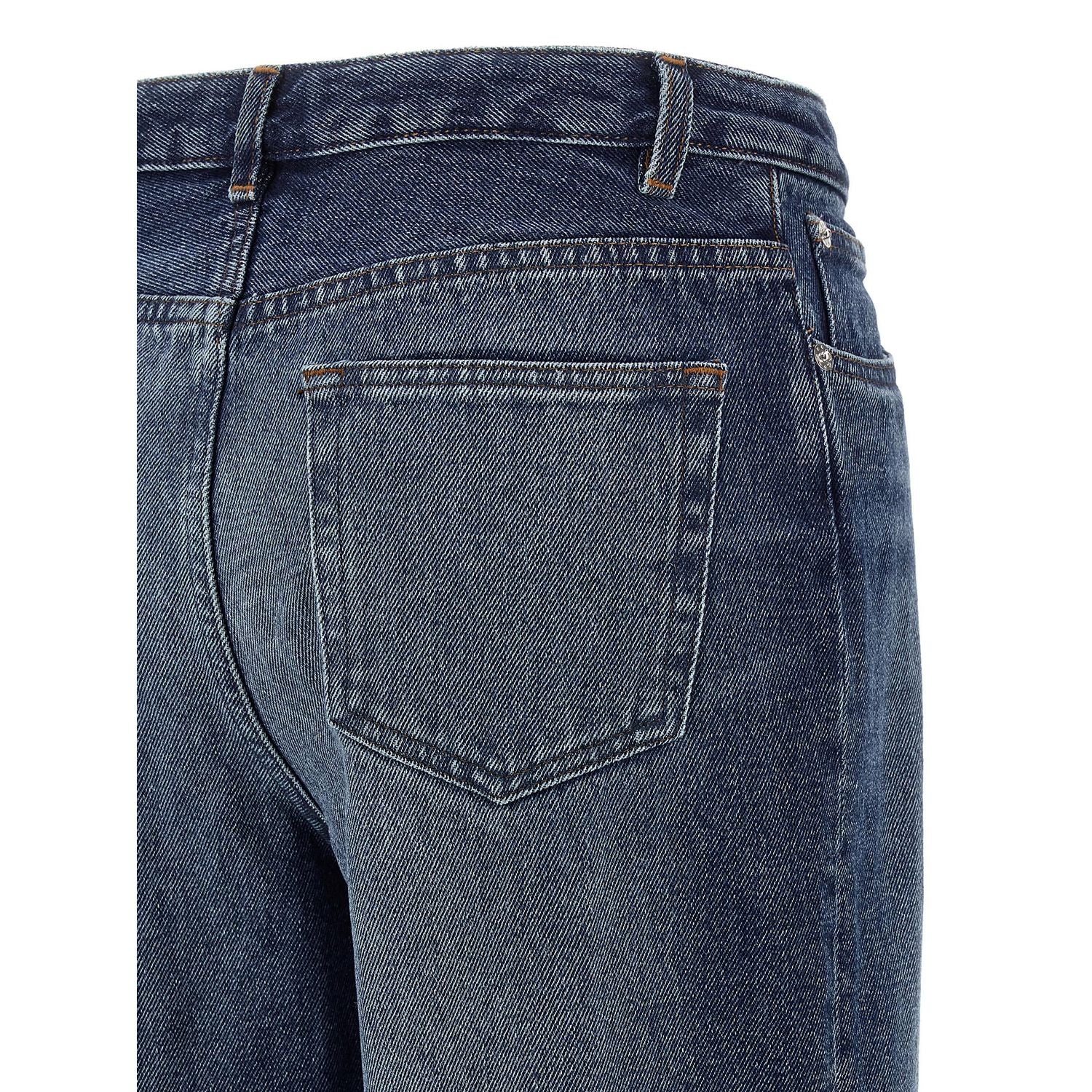 A.P.C. Blue Cotton Jeans Denim