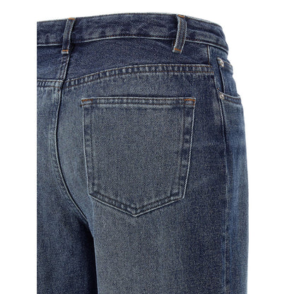 A.P.C. Blue Cotton Jeans Denim