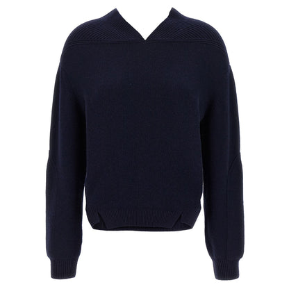 Victoria Beckham Blue Wool Cardigan