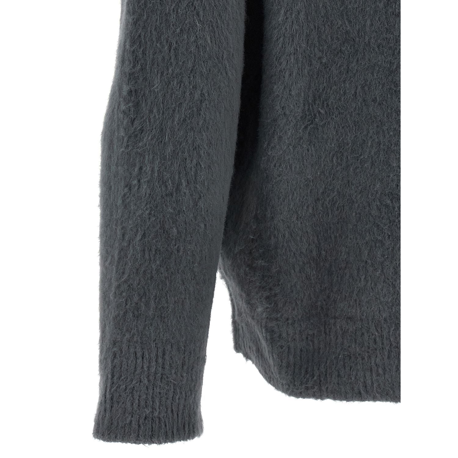 Roberto Collina Gray Cotton Cardigan