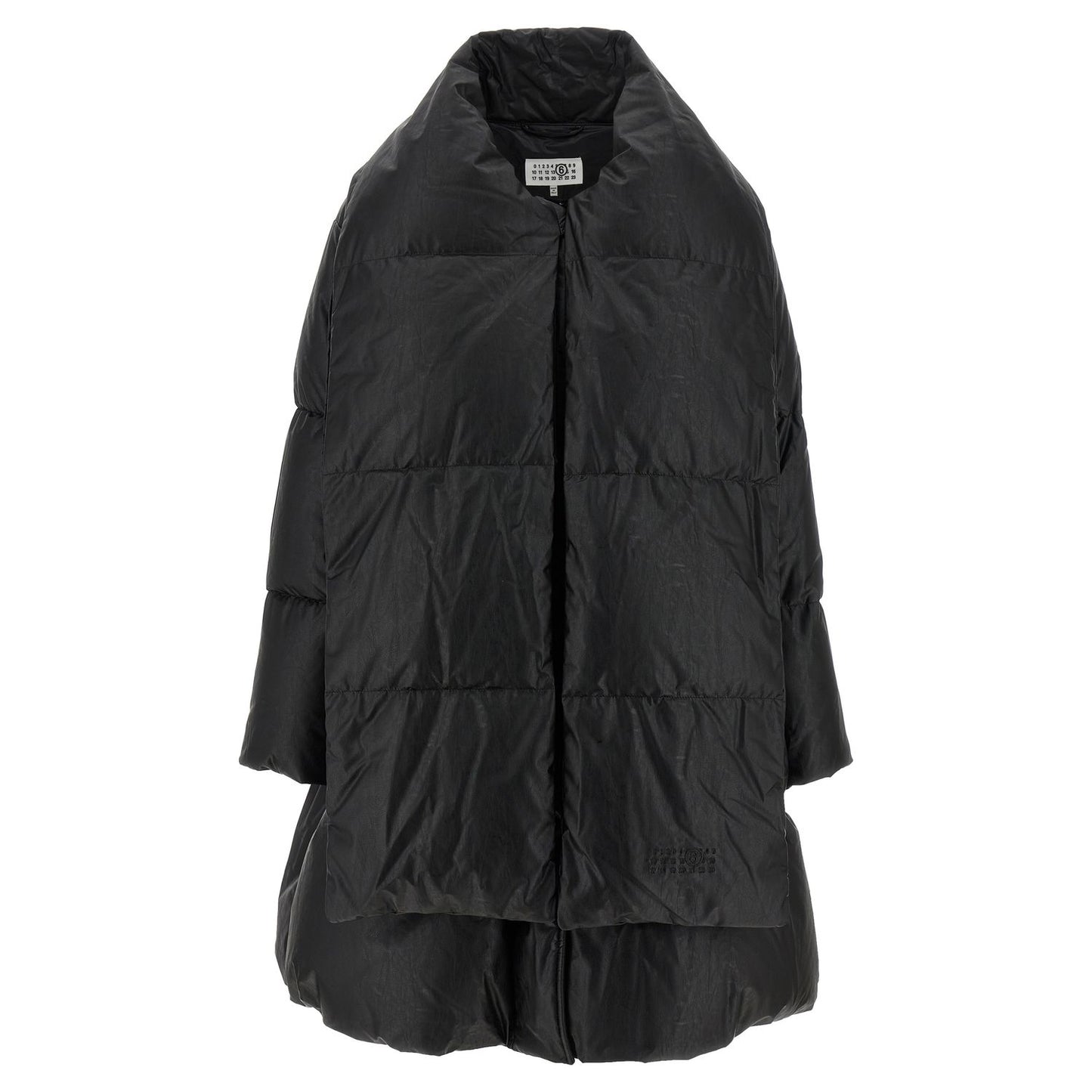 MM6 Maison Margiela Black Viscose Coat