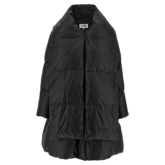 MM6 Maison Margiela Black Viscose Coat