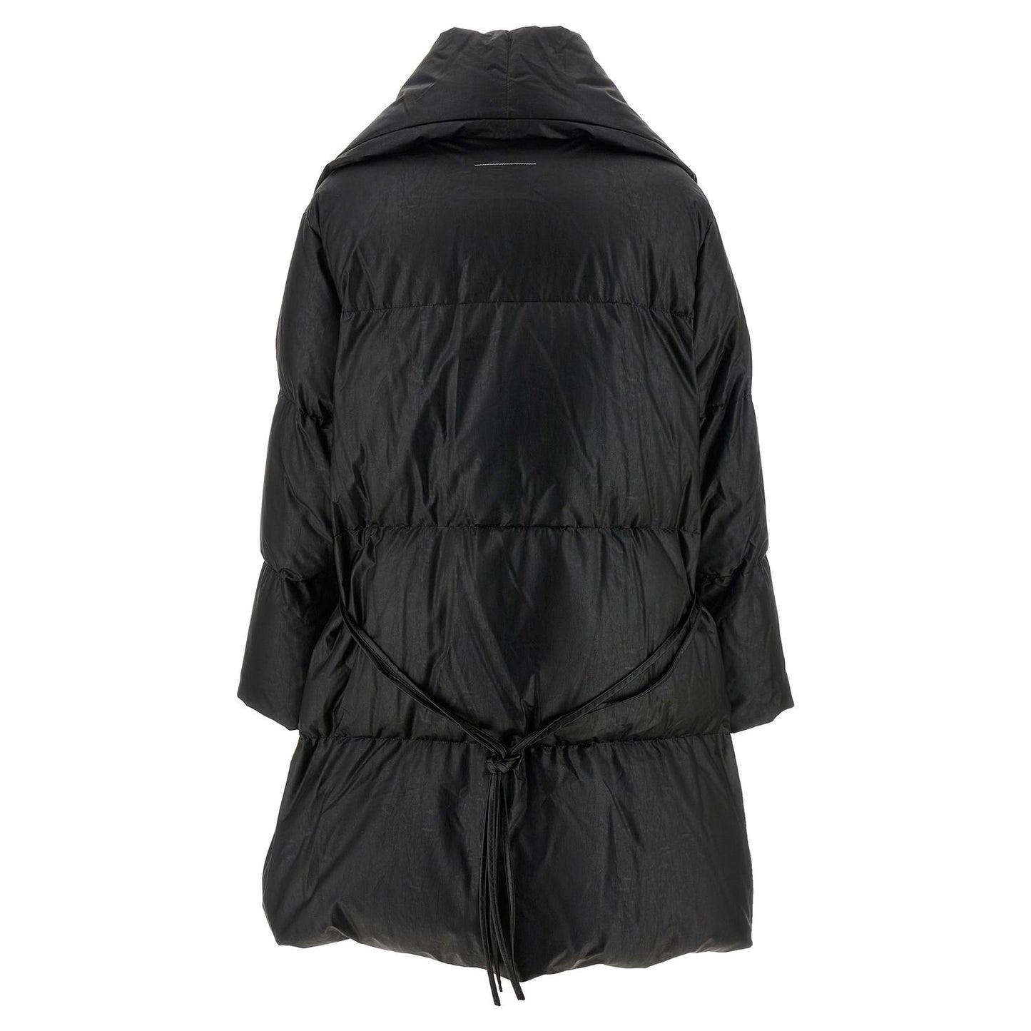 MM6 Maison Margiela Black Viscose Coat