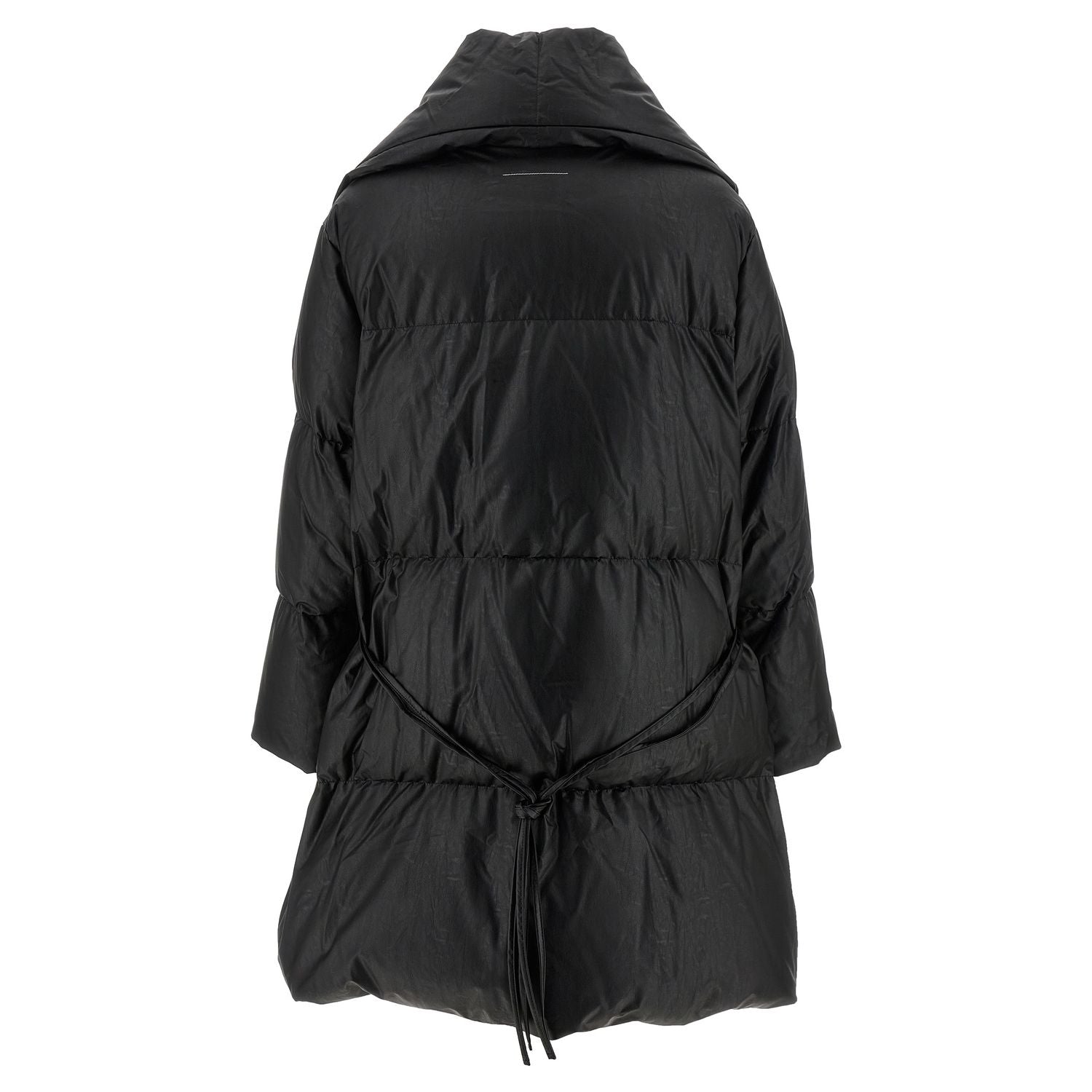 MM6 Maison Margiela Black Viscose Coat