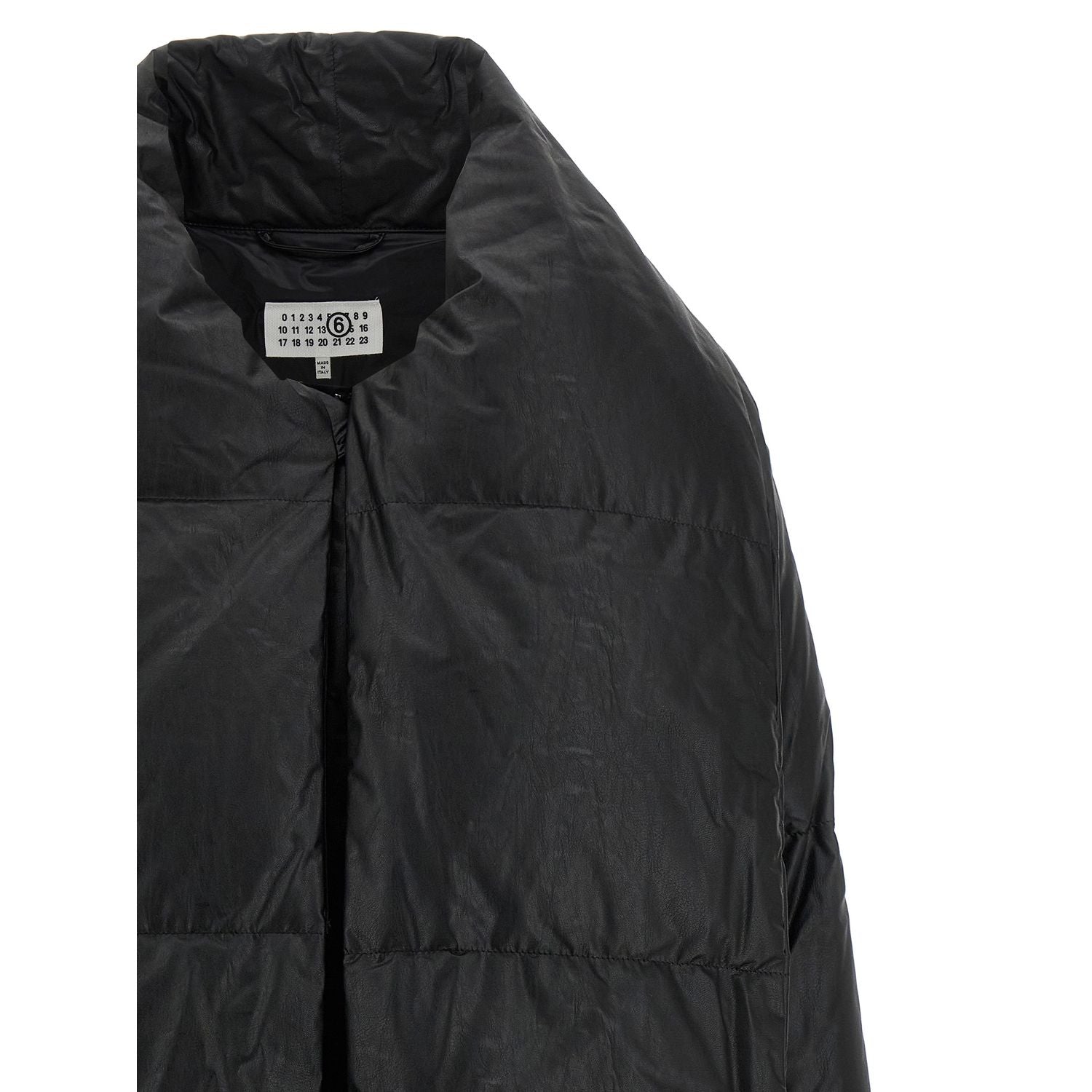 MM6 Maison Margiela Black Viscose Coat