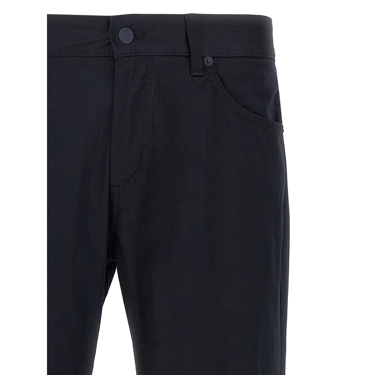 Hugo Boss Blue Cotton Casual Pants