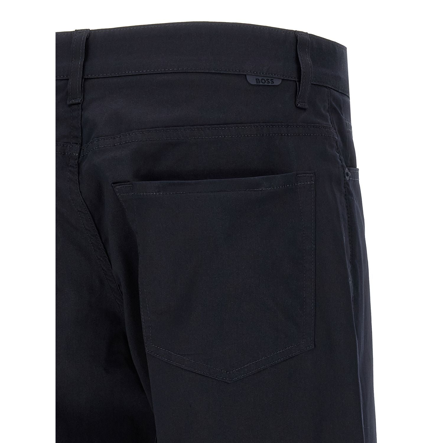 Hugo Boss Blue Cotton Casual Pants