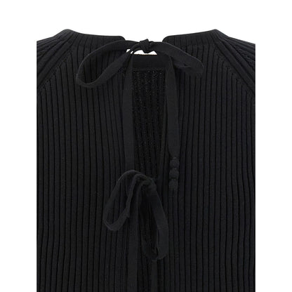 Tory Burch Black Cotton Cardigan