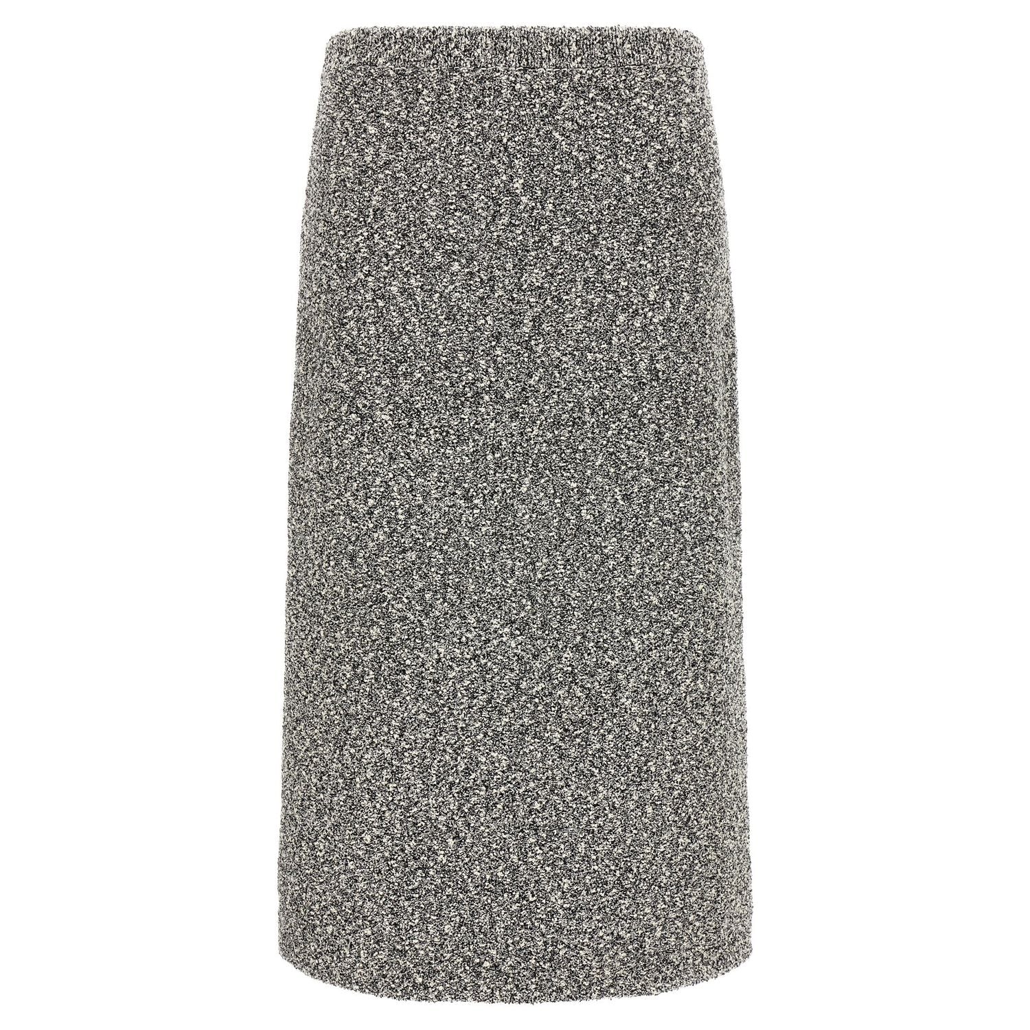Tory Burch Black Polyamide Midi Skirt