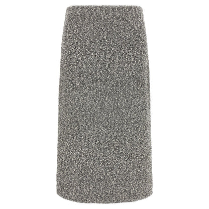 Tory Burch Black Polyamide Midi Skirt