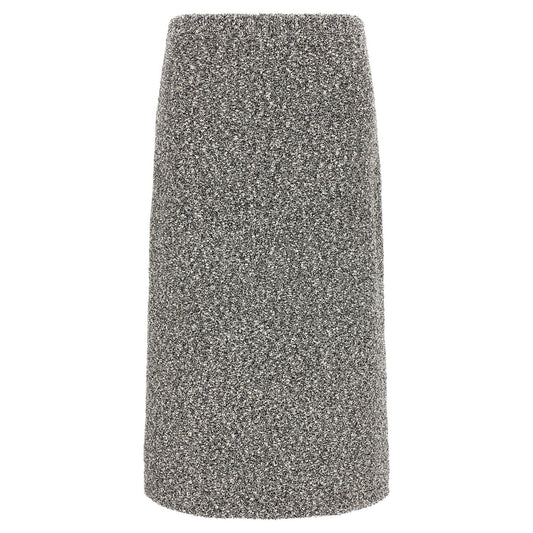 Tory Burch Black Polyamide Midi Skirt