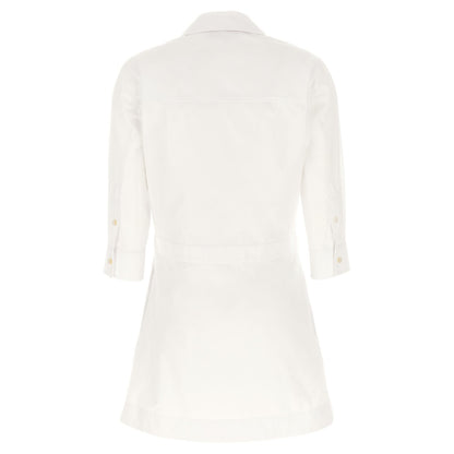 Gucci White Cotton Short Dress