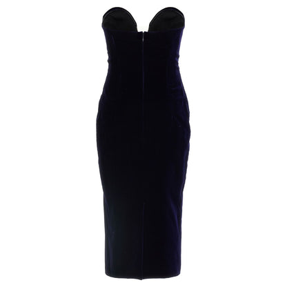 Tom Ford Blue Viscose Midi Dress