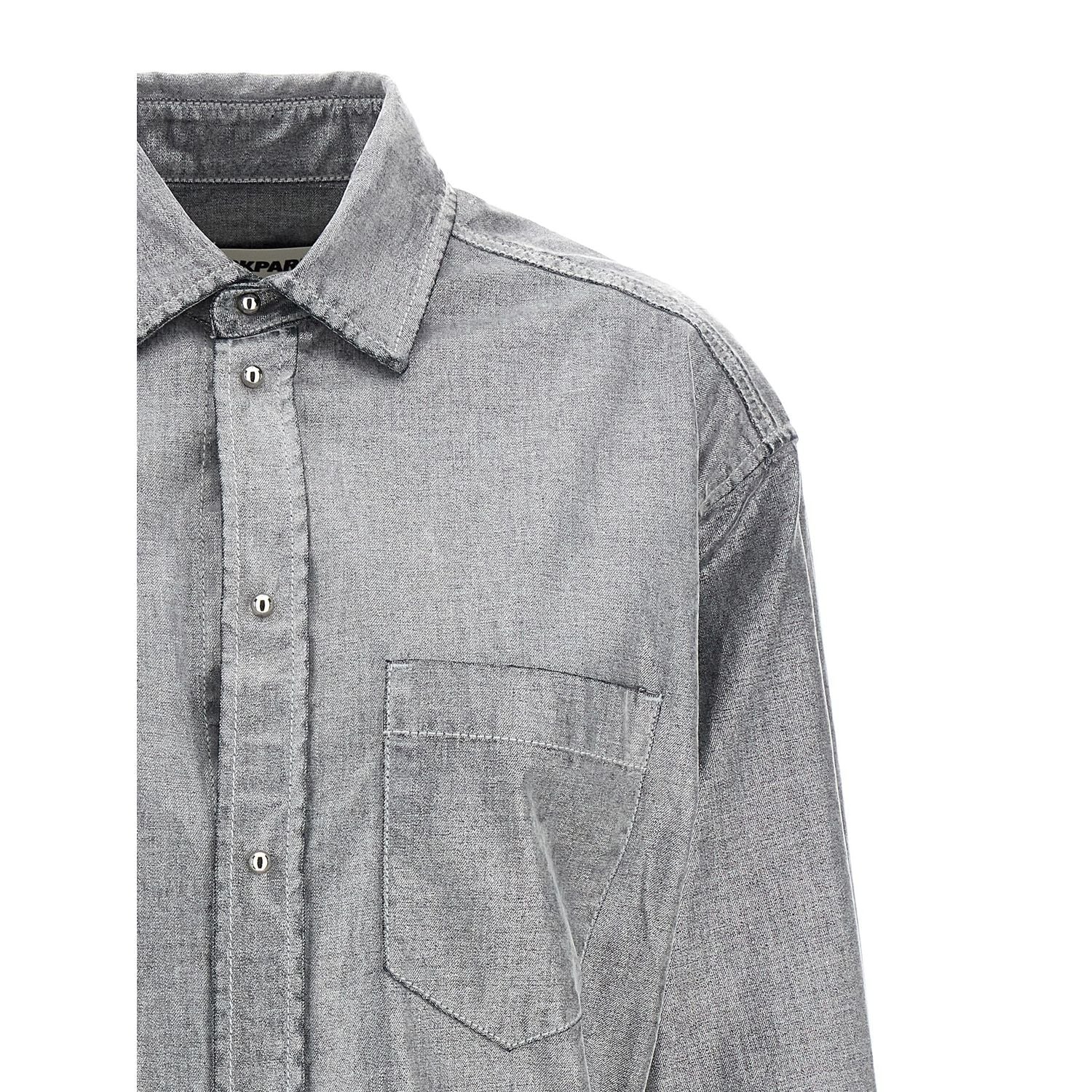 Darkpark Silver Cotton Blouse