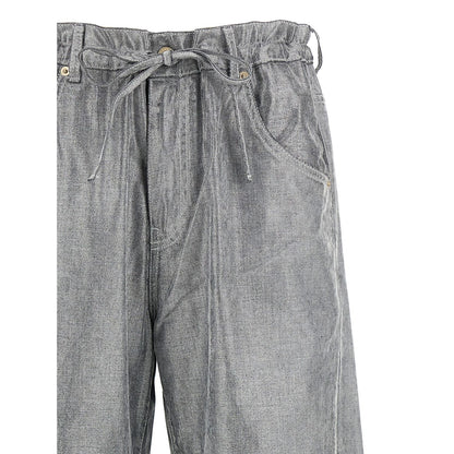 Darkpark Silver Cotton Jeans Denim