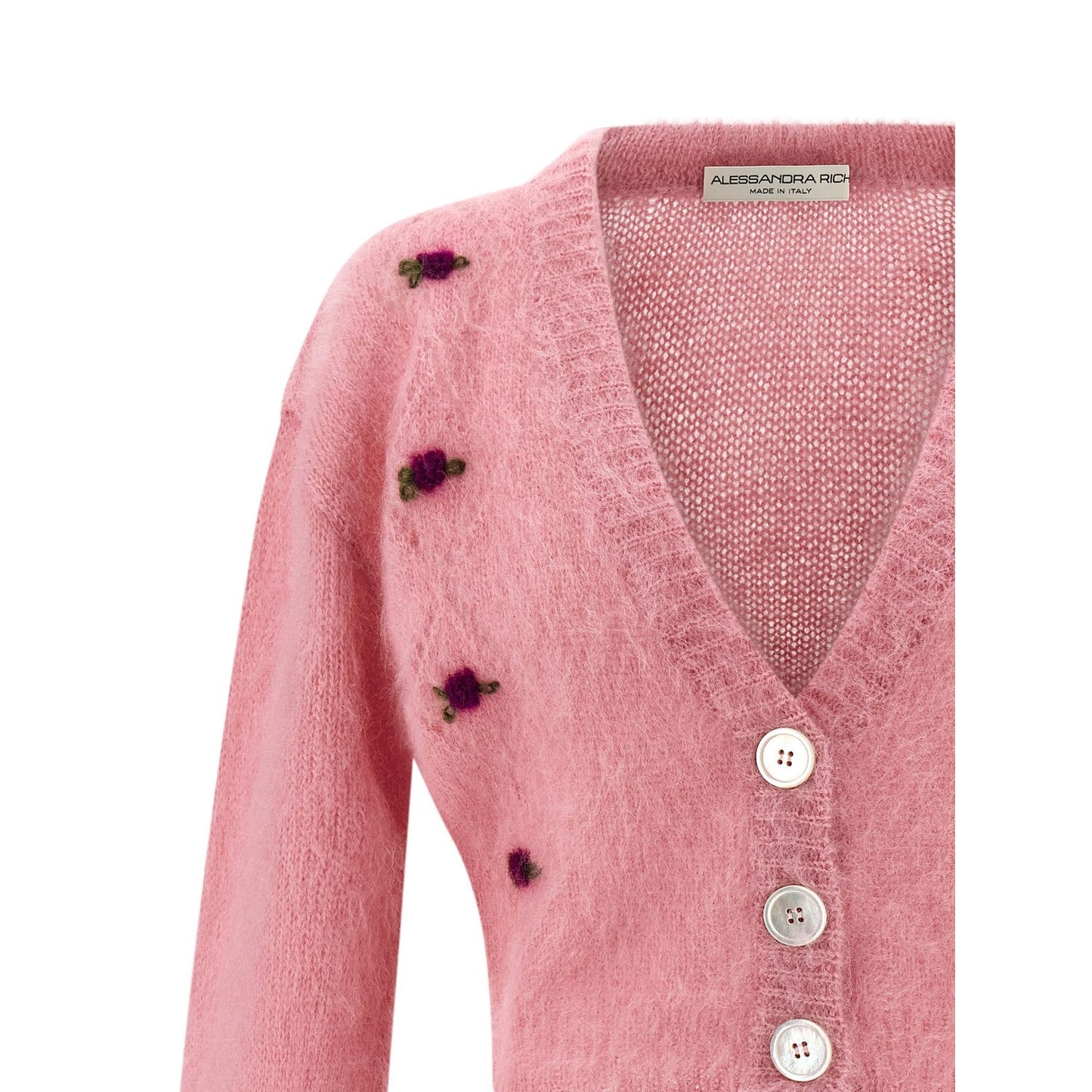 Alessandra Rich Multicolor Wool Cardigan