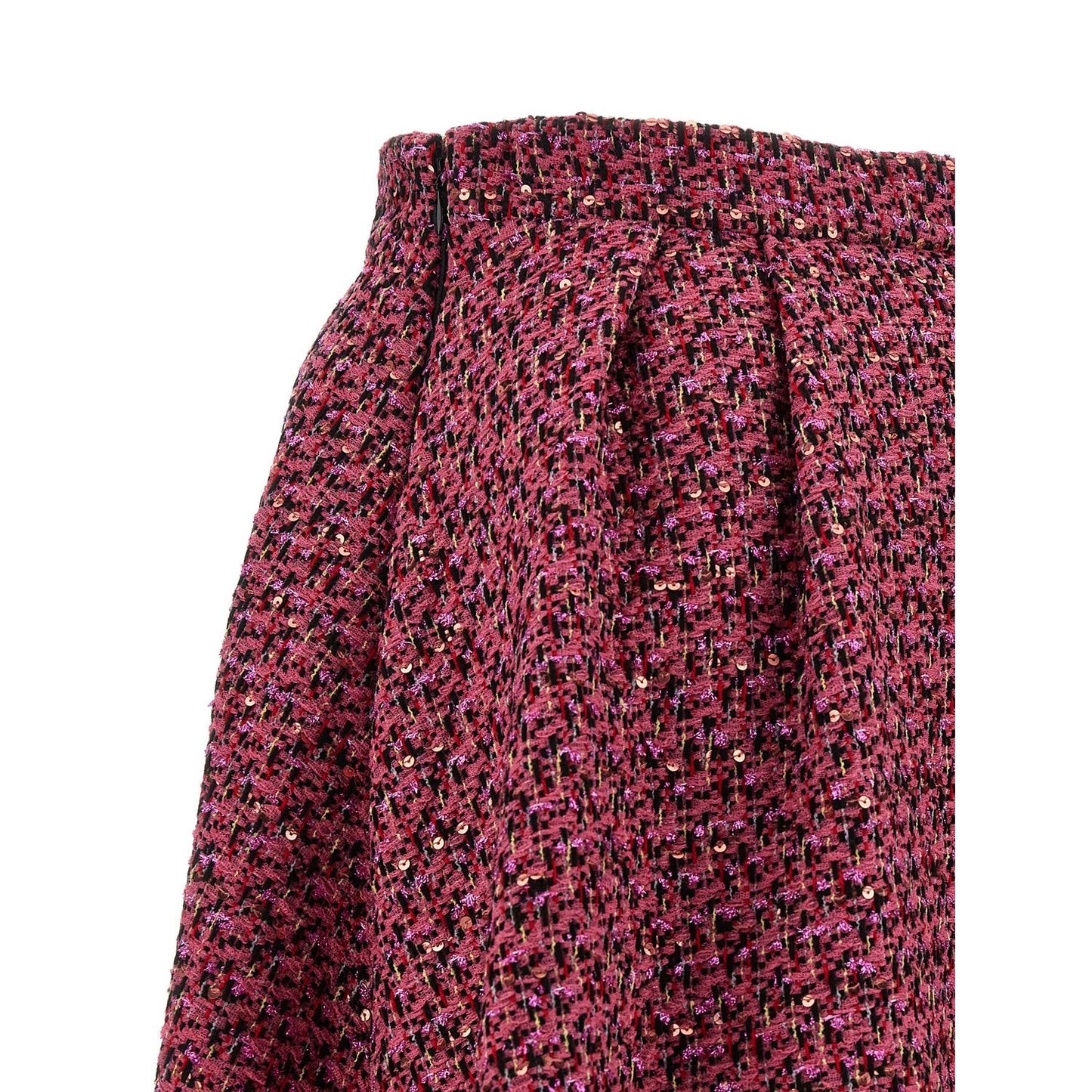 Alessandra Rich Multicolor Polyamide Midi Skirt