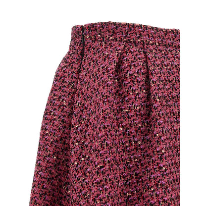 Alessandra Rich Multicolor Polyamide Midi Skirt