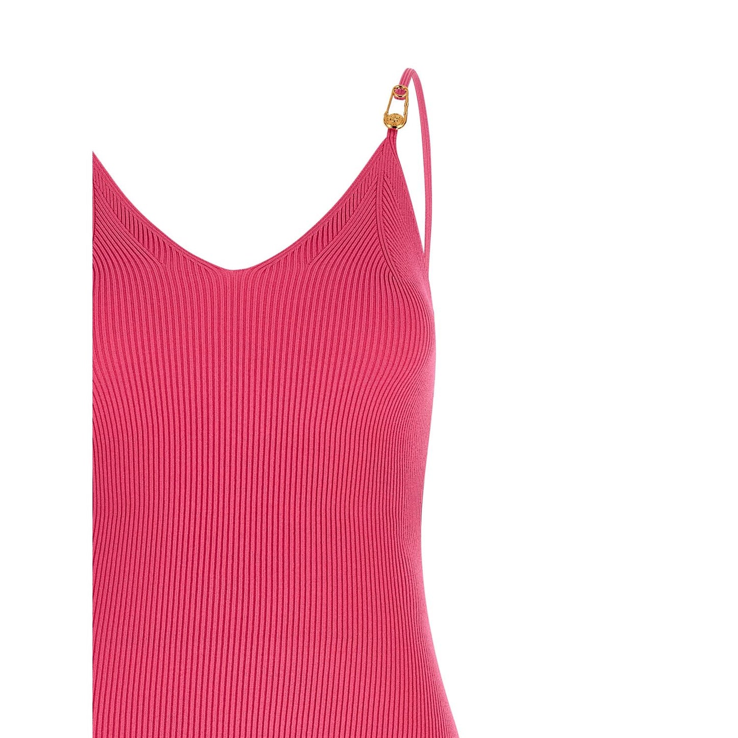 Versace Fuchsia Viscose Midi Dress