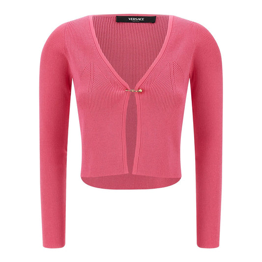 Versace Fuchsia Viscose Cardigan