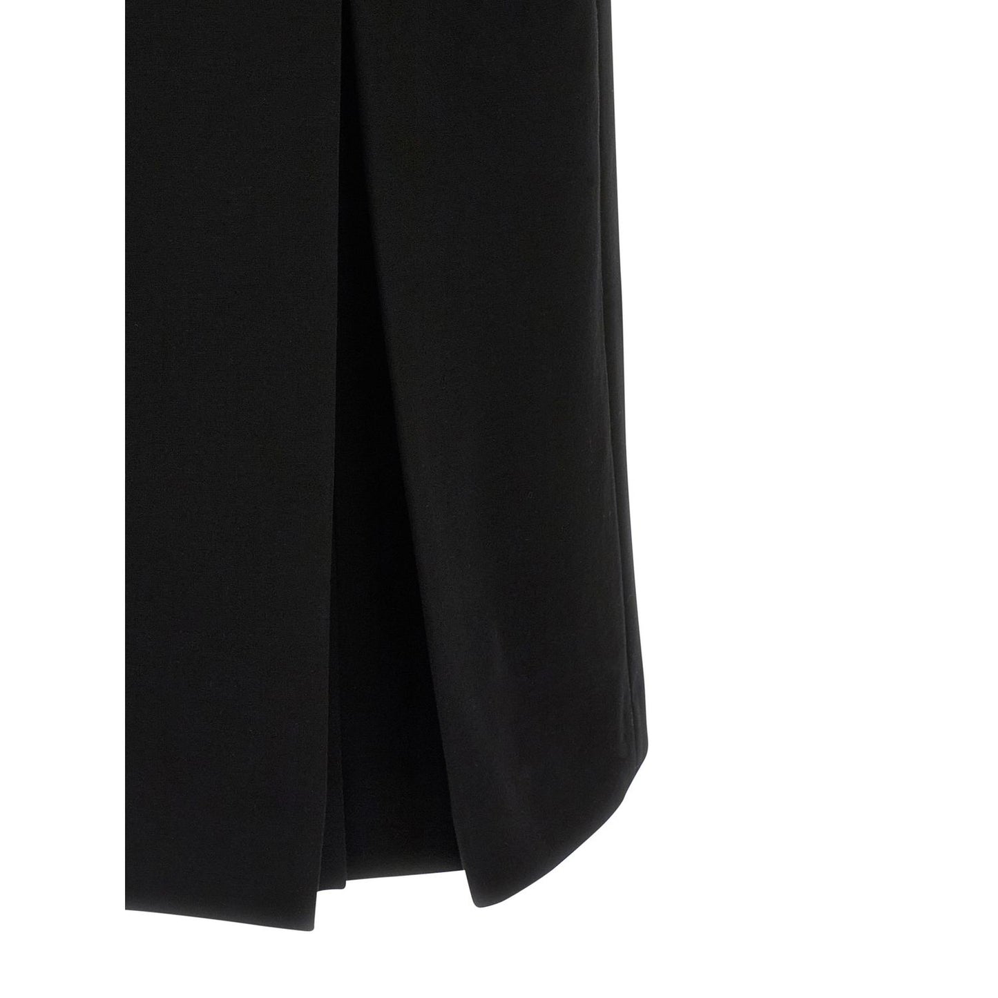 Ermanno Scervino Black Viscose Midi Dress