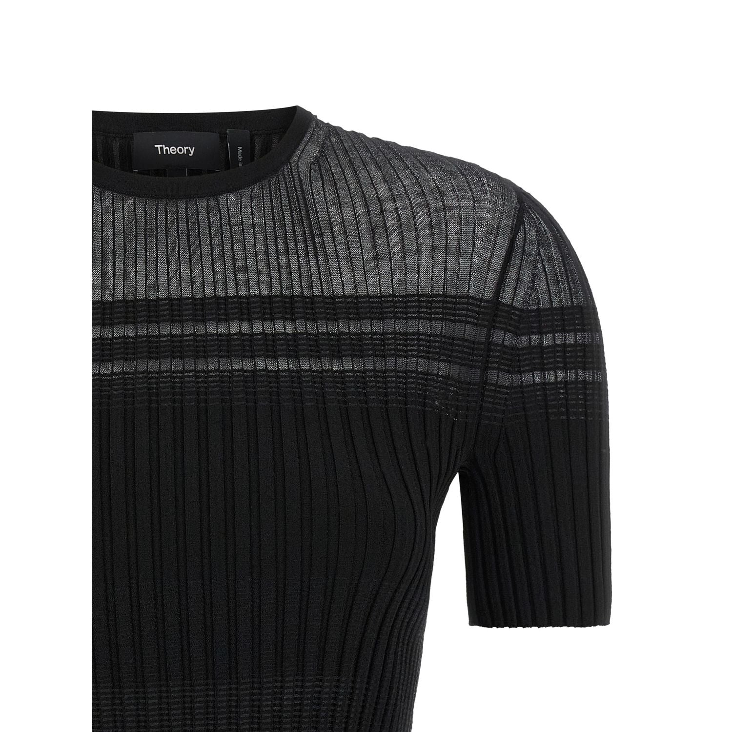 Theory Black Viscose T-Shirt