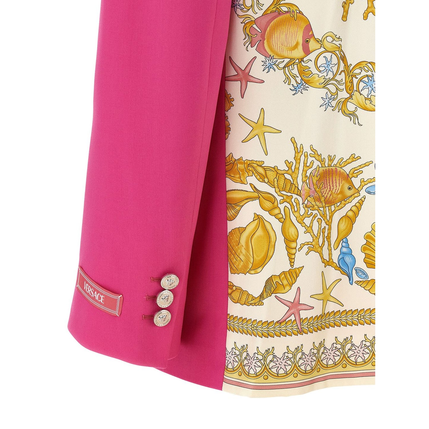 Versace Fuchsia Virgin Wool Blazer