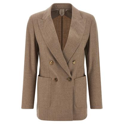 Max Mara Beige Cashmere Blazer