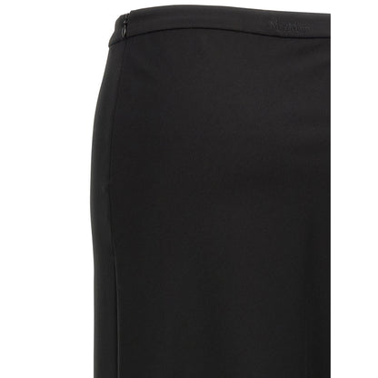 Max Mara Black Viscose Mini Skirt