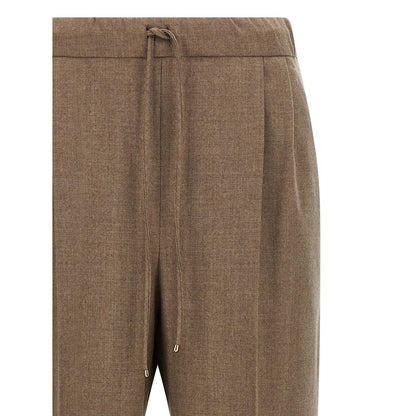 Max Mara Gray Cashmere Casual Pants