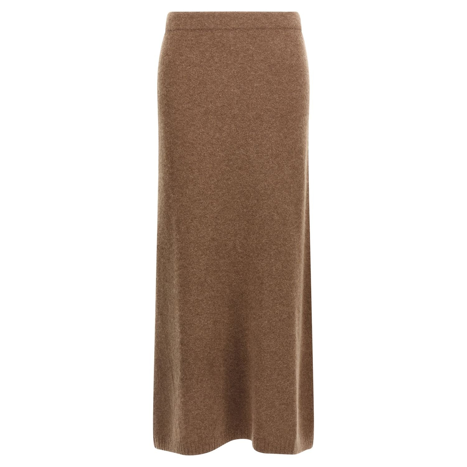 Max Mara Gray Cashmere Midi Skirt