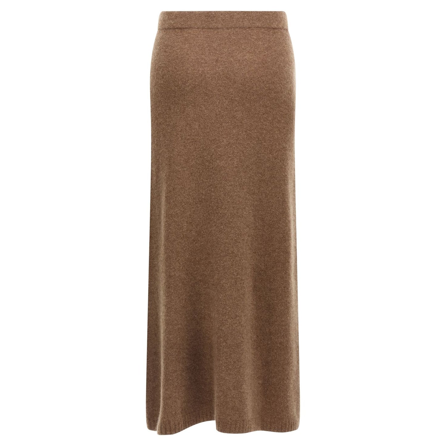 Max Mara Gray Cashmere Midi Skirt