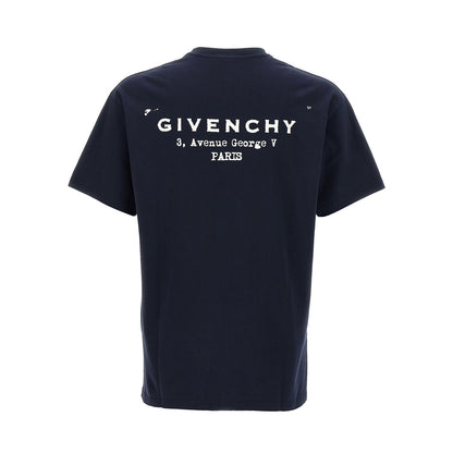 Givenchy Blue Cotton T-Shirt