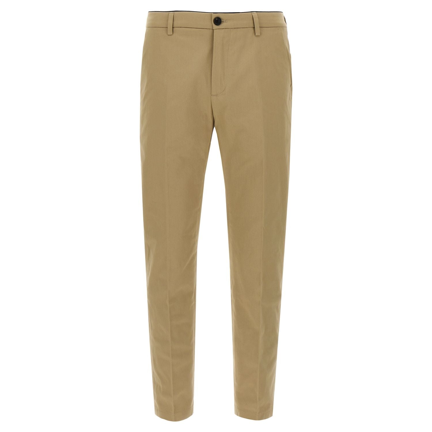 Department 5 Beige Cotton Cropped Pants