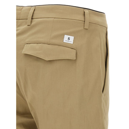 Department 5 Beige Cotton Cropped Pants