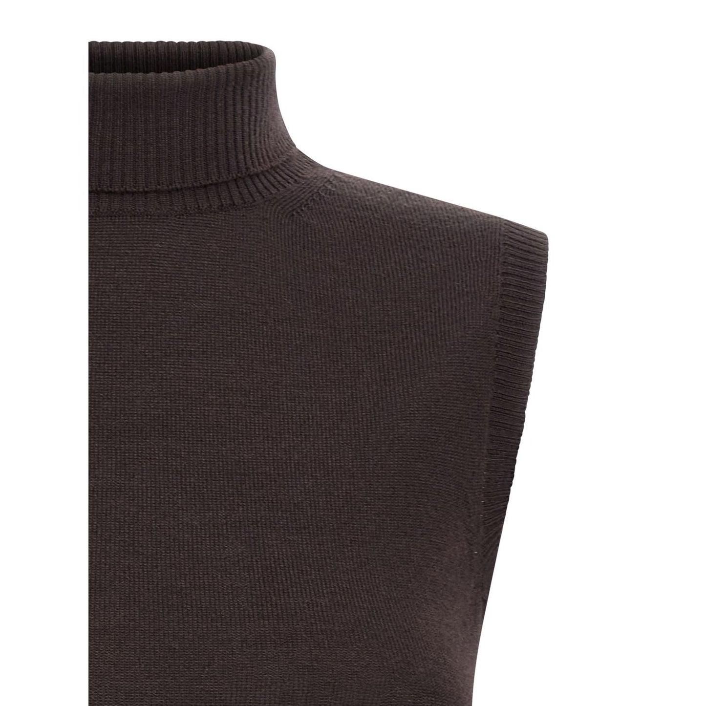 Sportmax Brown Virgin Wool Cardigan