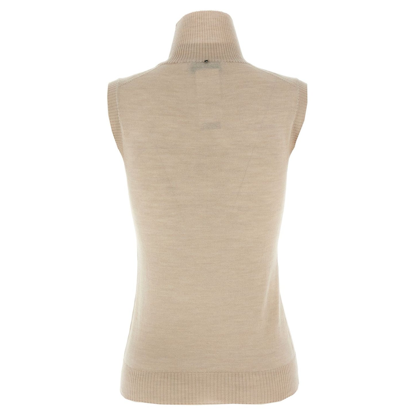 Sportmax Beige Virgin Wool Cardigan