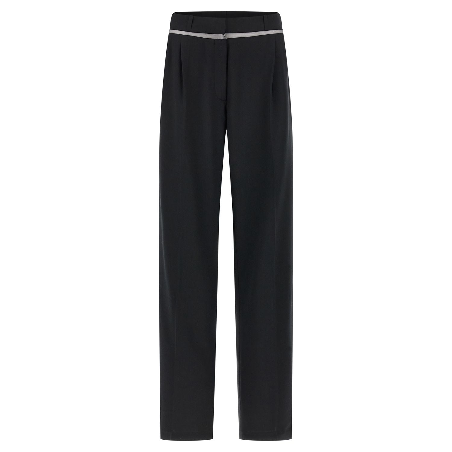 Nensi Dojaka Black Virgin Wool Casual Pants