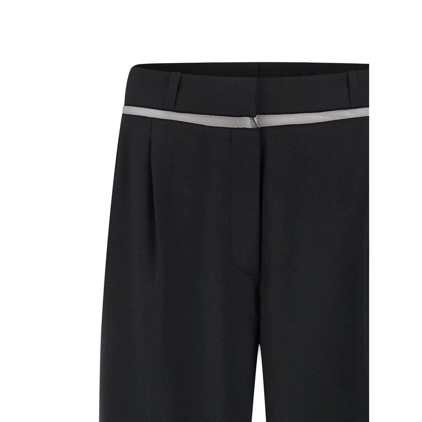 Nensi Dojaka Black Virgin Wool Casual Pants