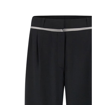 Nensi Dojaka Black Virgin Wool Casual Pants