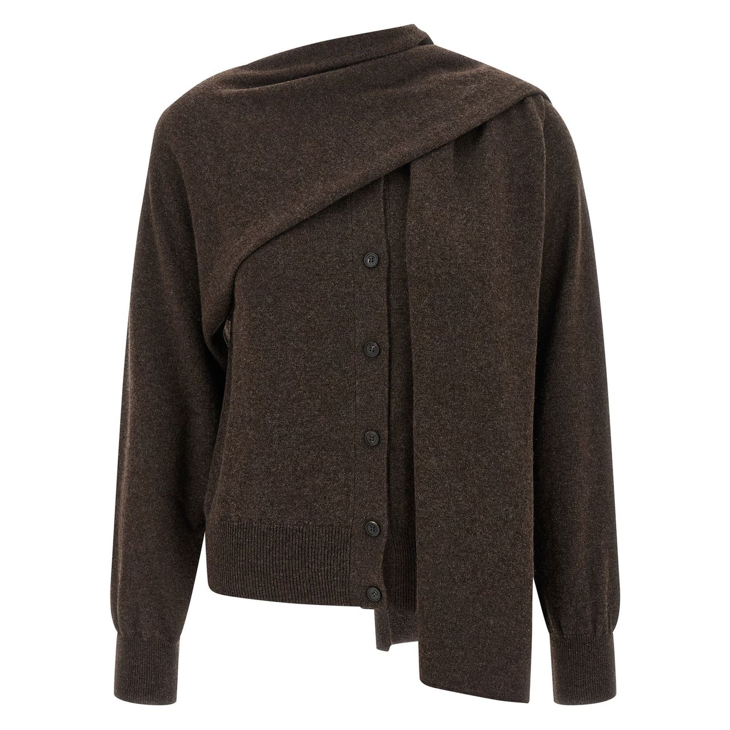 Ferragamo Brown Cashmere Cardigan