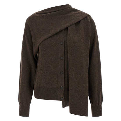 Ferragamo Brown Cashmere Cardigan