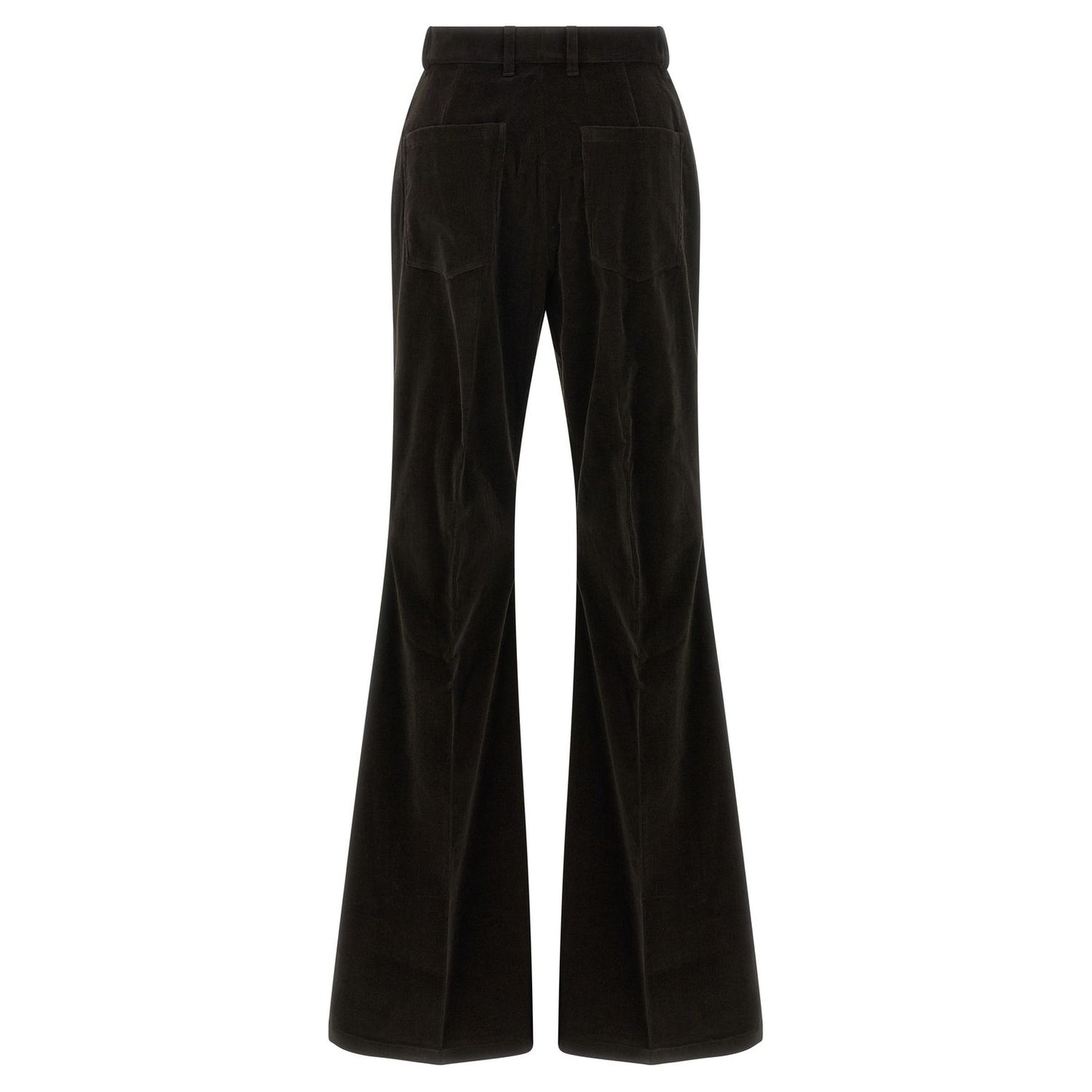 Ferragamo Brown Cotton Flared Pants